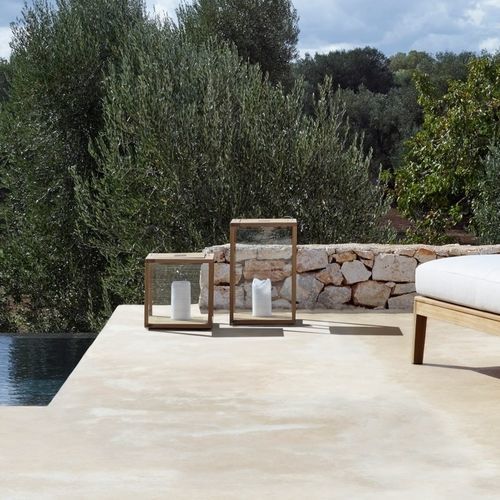 Lanterna contemporânea - D501 Series - Tribù - em vidro / em teca / de LED