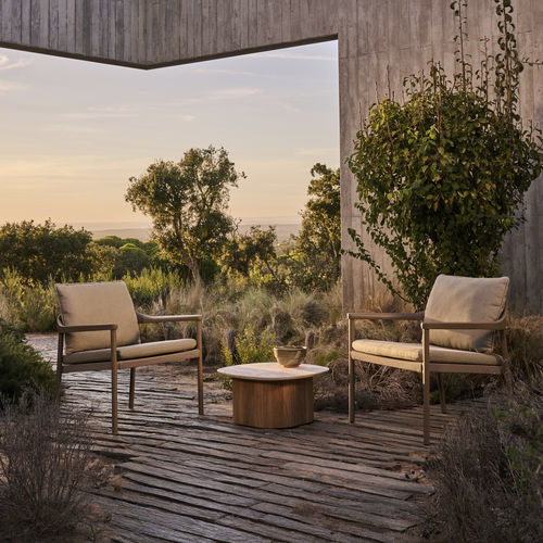 Poltrona contemporânea - ILLUM - Tribù - em Batyline® / em alumínio / com almofada removível