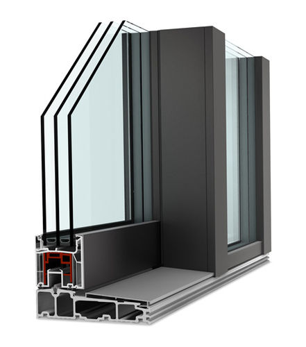 Porta de entrada - KS 430 - Internorm - em alumínio / de correr / com vidro