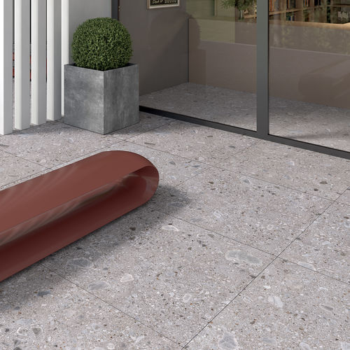 Placas de revestimento em grés porcelanato - CEPPO GREY - CERAMICHE KEOPE - estruturada / escovada / para ambiente interno