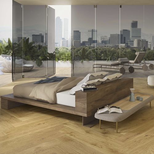 Placas de revestimento em grés porcelanato - JOURNEY HONEY - CERAMICHE KEOPE - fosca / com acabamento natural / estruturada