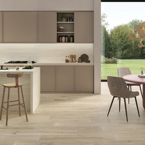 Placas de revestimento em grés porcelanato - UNICA IVORY - CERAMICHE KEOPE - fosca / para ambiente interno / para ambiente externo