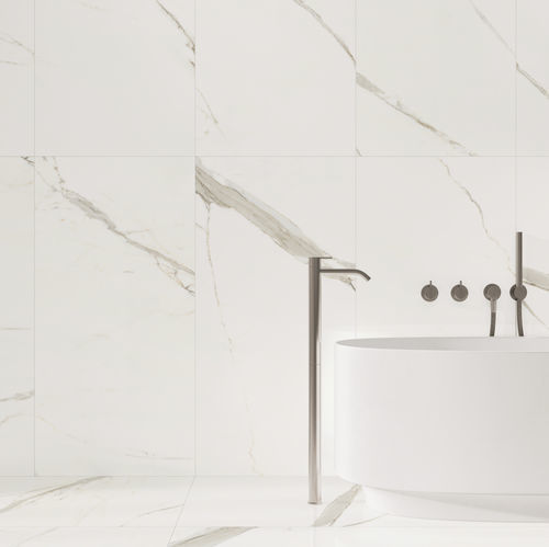 Placas de revestimento em grés porcelanato - VERSILIA - CERAMICHE KEOPE - em mármore / brilhante / fosca