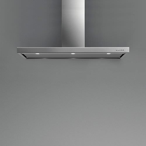 Coifa de parede - FASTEEL: PLANE TOP - falmec - de ilha / com iluminação embutida