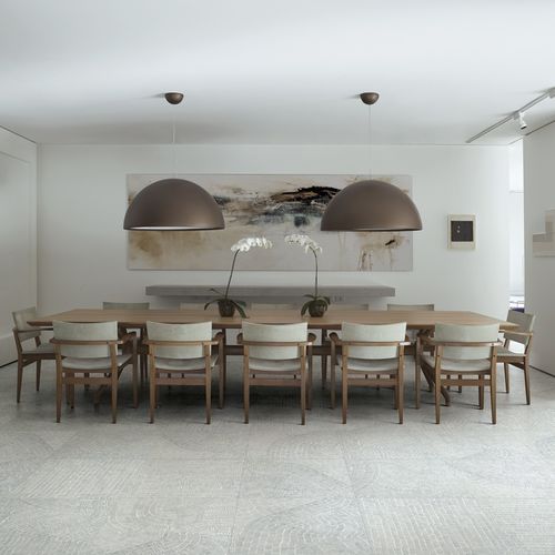 Placas de revestimento em grés porcelanato - FOSSIL GREY  - CERAMICHE REFIN - ranhurada / para ambiente interno / para banheiro
