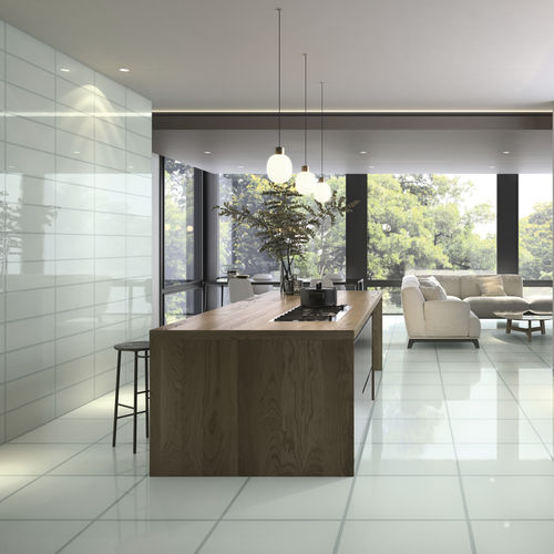 Placas de revestimento em grés porcelanato - VETRI NATURALE  - CERAMICHE REFIN - brilhante / para ambiente interno / para banheiro