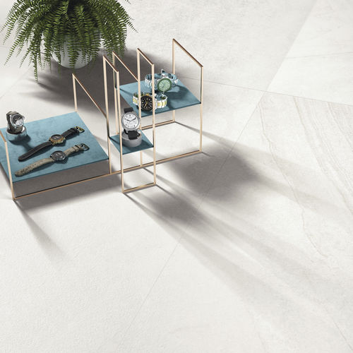 Placas de revestimento em grés porcelanato - BLENDED WHITE - CERAMICHE REFIN - fosca / texturizada / para ambiente interno