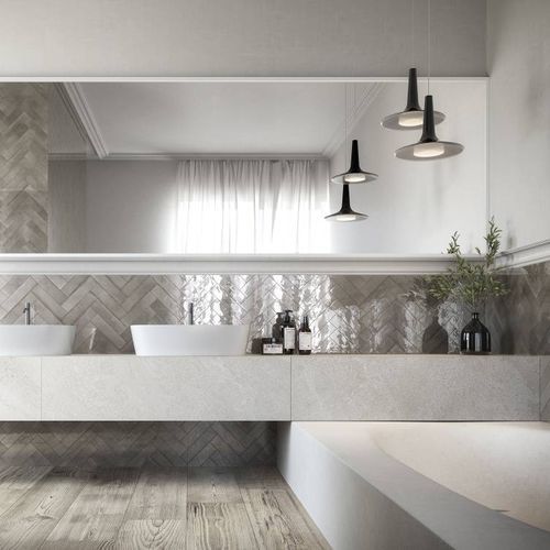 Placas de revestimento em cerâmica - HALO CHROME - CERAMICHE REFIN - brilhante / para ambiente interno / para banheiro