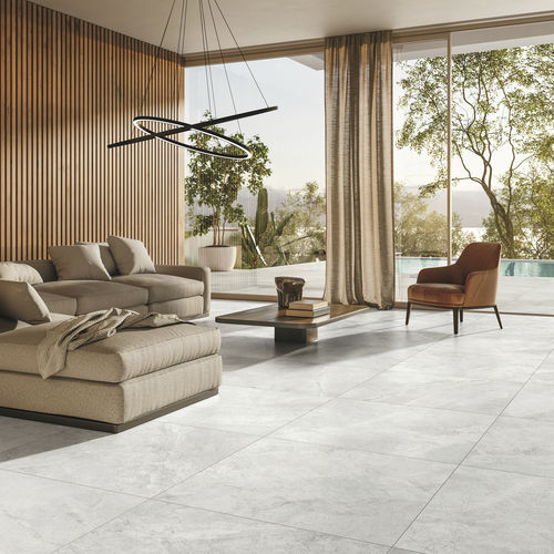 Placas de revestimento em grés porcelanato - RIVER WHITE - CERAMICHE REFIN - brilhante / acetinada / estruturada