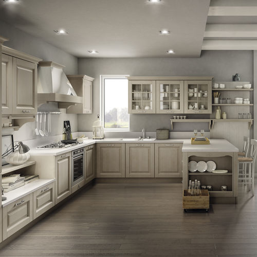 Cozinha clássica - BOLGHERI - STOSA CUCINE - em madeira maciça / em L / em U