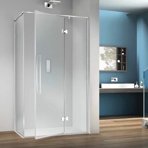 Cabine de banho em vidro - SOFIST - Megius SpA - em alumínio / pivotante / retangular