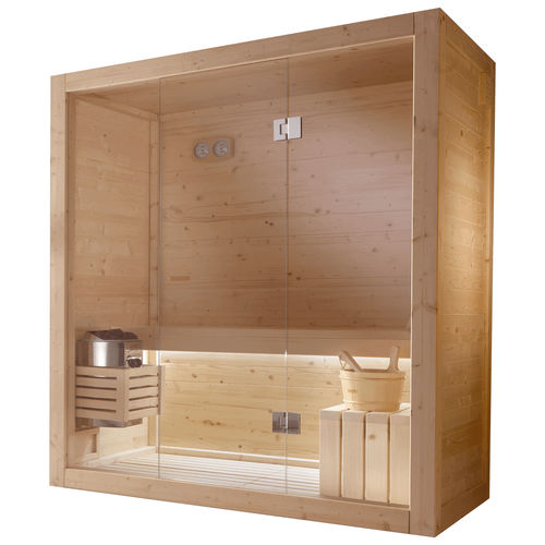 Sauna finlandesa - TAO - Megius SpA - da linha residencial / em abeto / em vidro