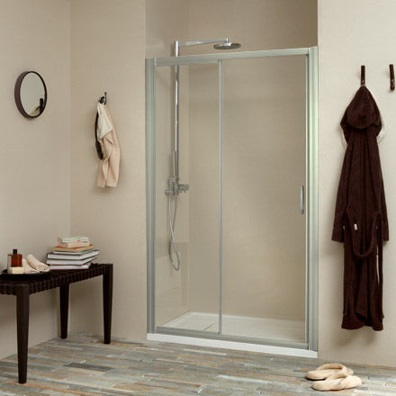 Cabine de banho em vidro - VANITY U10 - Megius SpA - em alumínio / com portas de correr / retangular