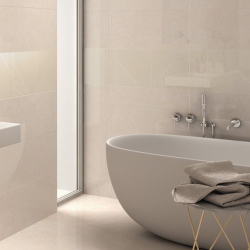 Placas de revestimento em grés porcelanato - MARFIL - CERAMICHE SUPERGRES - com acabamento natural / para ambiente interno / para banheiro