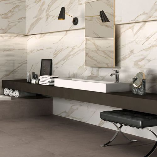 Placas de revestimento em grés porcelanato - PURITY  - CERAMICHE SUPERGRES - com acabamento natural / brilhante / para ambiente interno