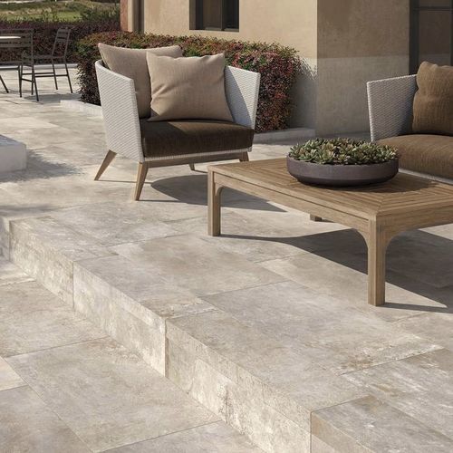 Placas de revestimento em grés porcelanato - STORY T20 - CERAMICHE SUPERGRES - texturizada / para ambiente externo / para pátio