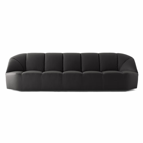 Sofá contemporâneo - CLOUD - Gallotti&Radice - em veludo / em couro / preto