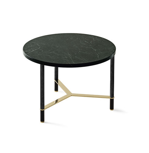 Mesa de centro contemporânea - COOKIES CIRCLE - Gallotti&Radice - em madeira / em mármore / com base em alumínio anodizado
