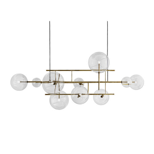 Pendente - BOLLE ORIZZONTALE - Gallotti&Radice - em latão / em vidro / contemporânea