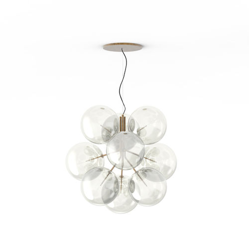 Pendente - BOLLE CIELO - Gallotti&Radice - em latão / em vidro soprado / contemporânea
