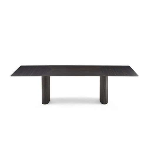 Mesa contemporânea - SHIRO - Gallotti&Radice - em madeira / em mármore / com base em madeira maciça