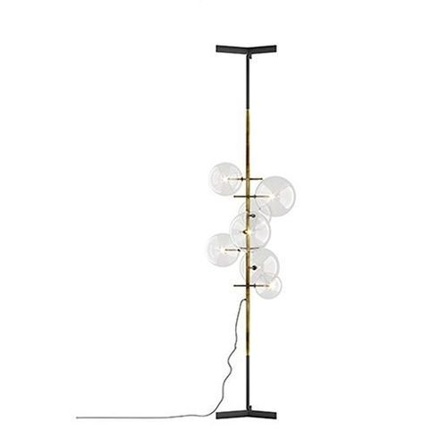 Luminária de piso - BOLLE VERTICALE  - Gallotti&Radice - em latão / em vidro soprado / contemporânea