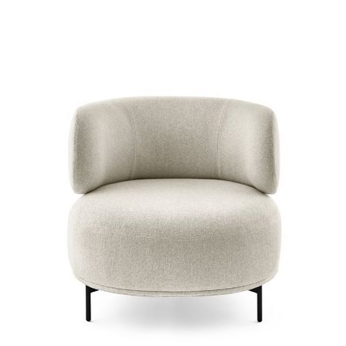Poltrona contemporânea - AKIKO LOUNGE - Gallotti&Radice - em tecido / em couro / metálica