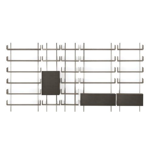 Sistema de prateleiras de parede - Brera 23 - Gallotti&Radice - contemporâneo / em metal laqueado / em madeira de freixo