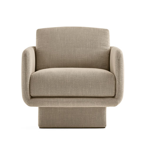 Poltrona contemporânea - LILAS  - Gallotti&Radice - em tecido / em couro / em madeira