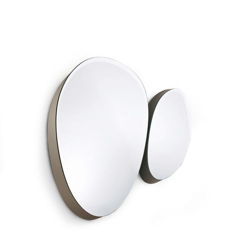 Espelho de parede - ZEISS - Gallotti&Radice - contemporâneo / em madeira laqueada / bege