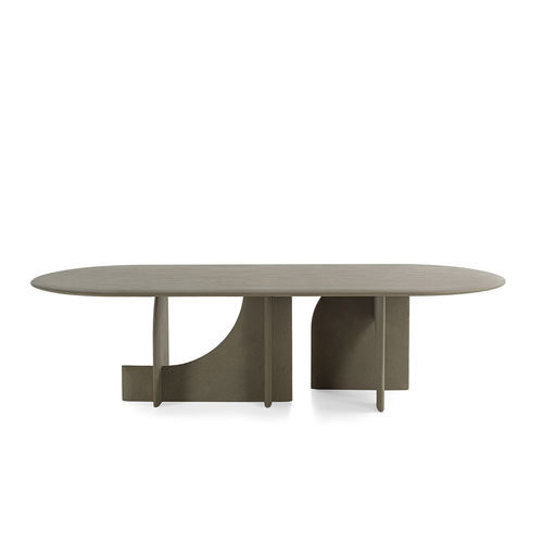 Mesa contemporânea - Selce-T - Gallotti&Radice - em metal pintado / em pedra natural / com base em pedra