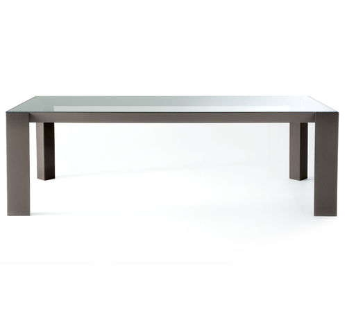 Mesa de conferências moderna - KOY - Gallotti&Radice - em alumínio / com folheado de madeira / em madeira laqueada