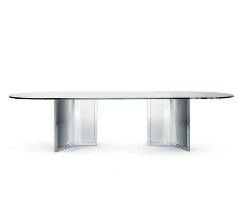 Mesa de conferências contemporânea - RAJ - Gallotti&Radice - em alumínio / em metal cromado / em aço inoxidável polido