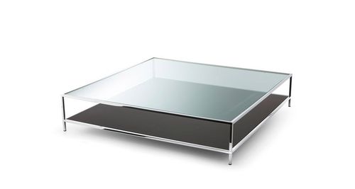 Mesa de centro contemporânea - FARADAY - Gallotti&Radice - em vidro / em aço inoxidável / retangular