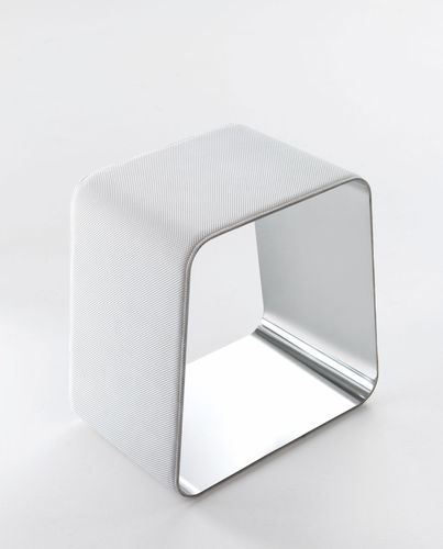 Banqueta contemporânea - WGS - Gallotti&Radice - em tecido / com base em aço inoxidável / com base metálica laqueada