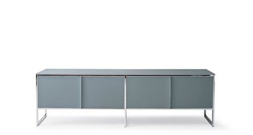 Buffet aparador contemporâneo - ERMINIA - Gallotti&Radice - em madeira / em vidro / em aço inoxidável