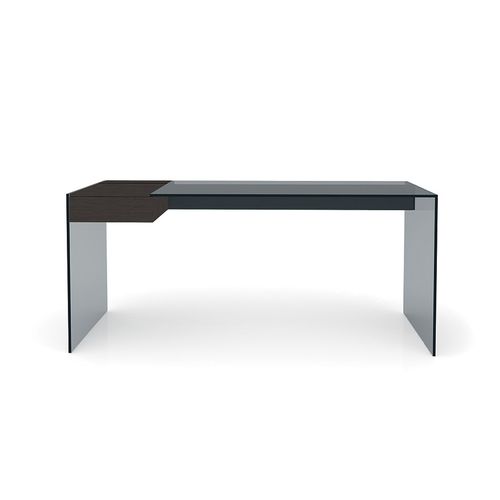 Mesa secretária contemporânea - AIR W - Gallotti&Radice - em madeira de freixo / em alumínio / em aço inoxidável