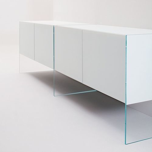 Buffet aparador contemporâneo - AIR - Gallotti&Radice - em vidro / face em vidro temperado / em laminado melamínico