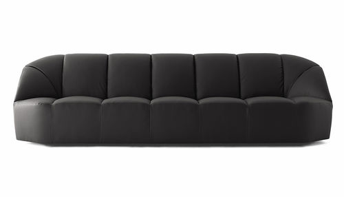 Sofá contemporâneo - CLOUD - Gallotti&Radice - em tecido / em couro / preto