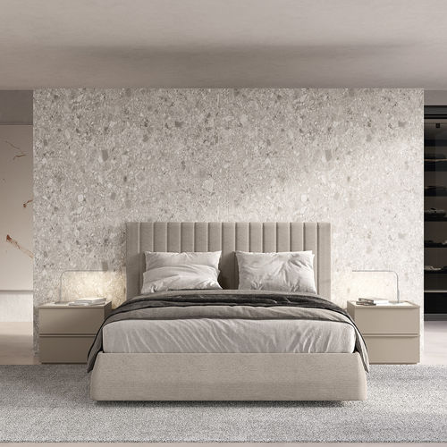 Cama de casal - SOFTCASE - Febal Casa - contemporânea / estofada / com cabeceira