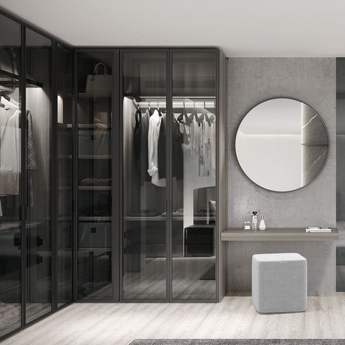 Closet modular - AURORA - Febal Casa - de canto / de parede / contemporâneo