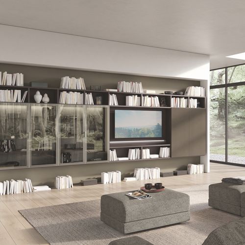 Livreiro de parede - TRENTA 01 - Febal Casa - modular / contemporâneo / da linha comercial