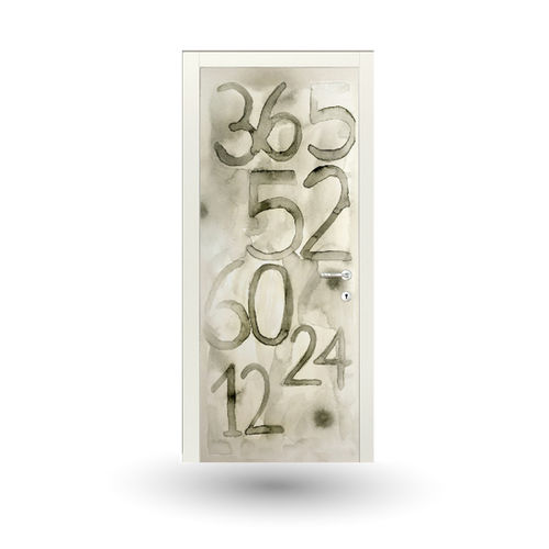 Porta interna - ART : 107A - GD DORIGO - em madeira / de abrir / sem vidros