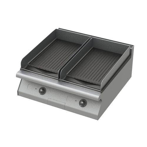 Grelhador a gás - GR 2 X 20 G / UPPER ELEMENT - RC8 - ROSINOX - de embutir / profissional / em aço inoxidável