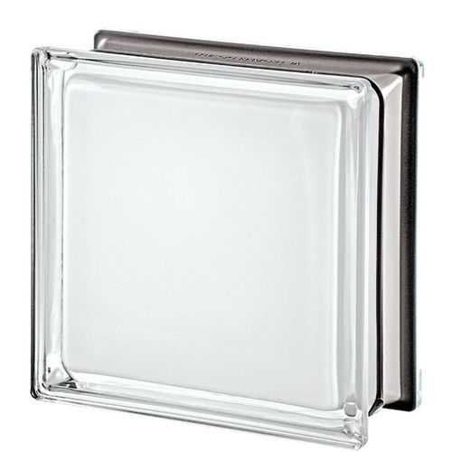 Tijolo de vidro quadrado - WHITE Q19  - SEVES GLASSBLOCK - liso / metalizado / para piso