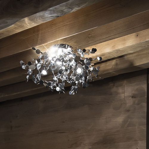 Plafon contemporâneo - ARGENT - TERZANI - metálico / de LED / halôgeno