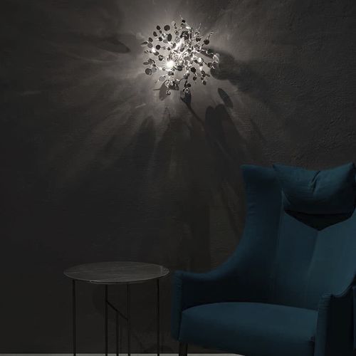 Arandela contemporânea - ARGENT - TERZANI - para ambiente interno / em aço inoxidável / escultura