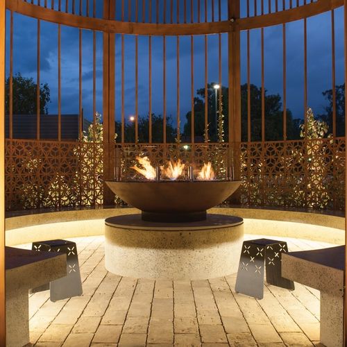 Queimador a bioetanol retangular - XL500 - EcoSmart Fire - contemporâneo