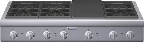 Cooktop a gás - PCG486GD - Thermador - profissional / 7 bocas / de bancada