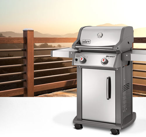 Churrasqueira a gás - SPIRIT® S-210™ - Weber USA - com rodízios / em aço inoxidável